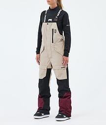 Montec Fawk W Snowboardbukse Dame Sand/Black/Burgundy