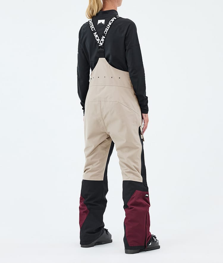 Montec Fawk W Skibukse Dame Sand/Black/Burgundy, Image 4 of 7