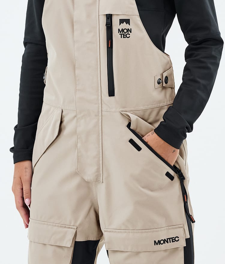 Montec Fawk W Snowboardbukse Dame Sand/Black/Burgundy, Image 5 of 7