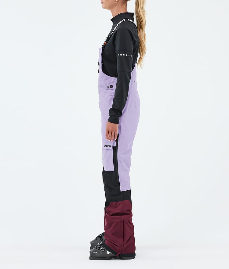 Montec Fawk W Skibukse Dame Faded Violet/Black/Burgundy, Bilde 3 av 7