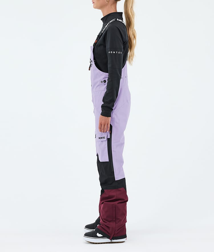 Montec Fawk W Snowboardbukse Dame Faded Violet/Black/Burgundy, Bilde 3 av 7