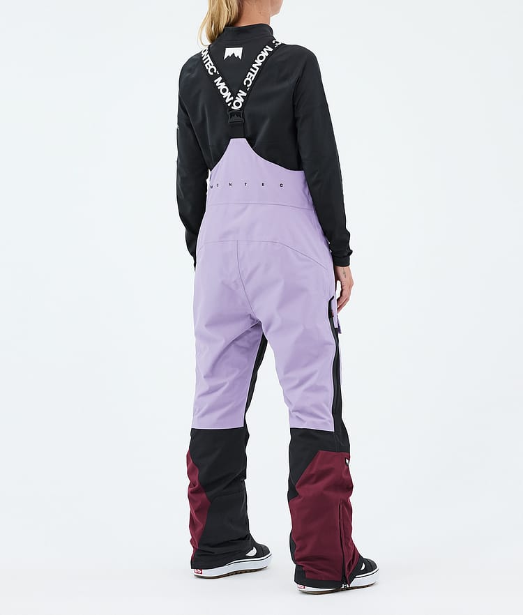 Montec Fawk W Snowboardbukse Dame Faded Violet/Black/Burgundy, Bilde 4 av 7