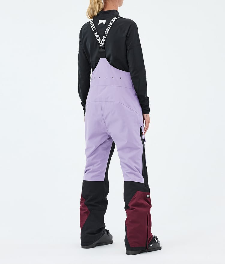 Montec Fawk W Skibukse Dame Faded Violet/Black/Burgundy, Bilde 4 av 7