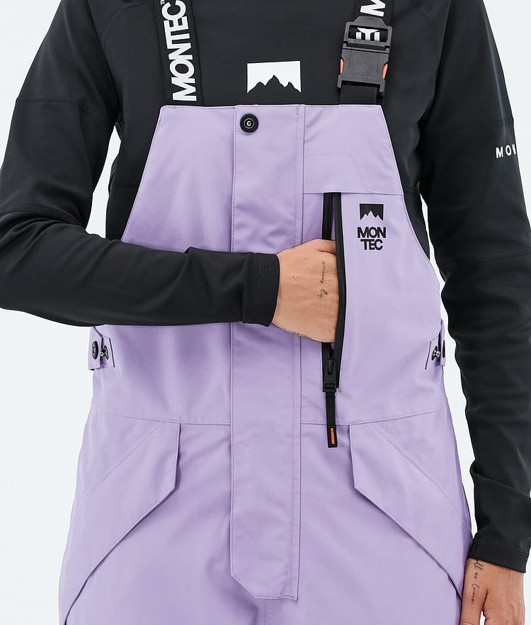 Montec Fawk W Skibukse Dame Faded Violet/Black/Burgundy, Bilde 6 av 7