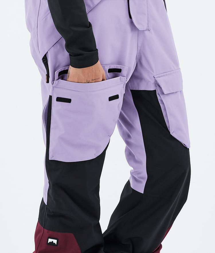Montec Fawk W Skibukse Dame Faded Violet/Black/Burgundy, Bilde 7 av 7