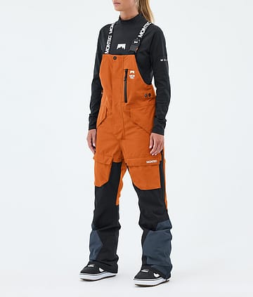 Montec Fawk W Snowboardbukse Burned Orange/Black/Metal Blue