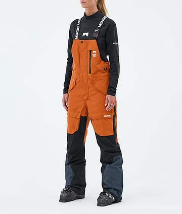 Montec Fawk W Skibukse Burned Orange/Black/Metal Blue