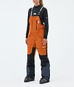 Montec Fawk W Skibukse Dame Burned Orange/Black/Metal Blue