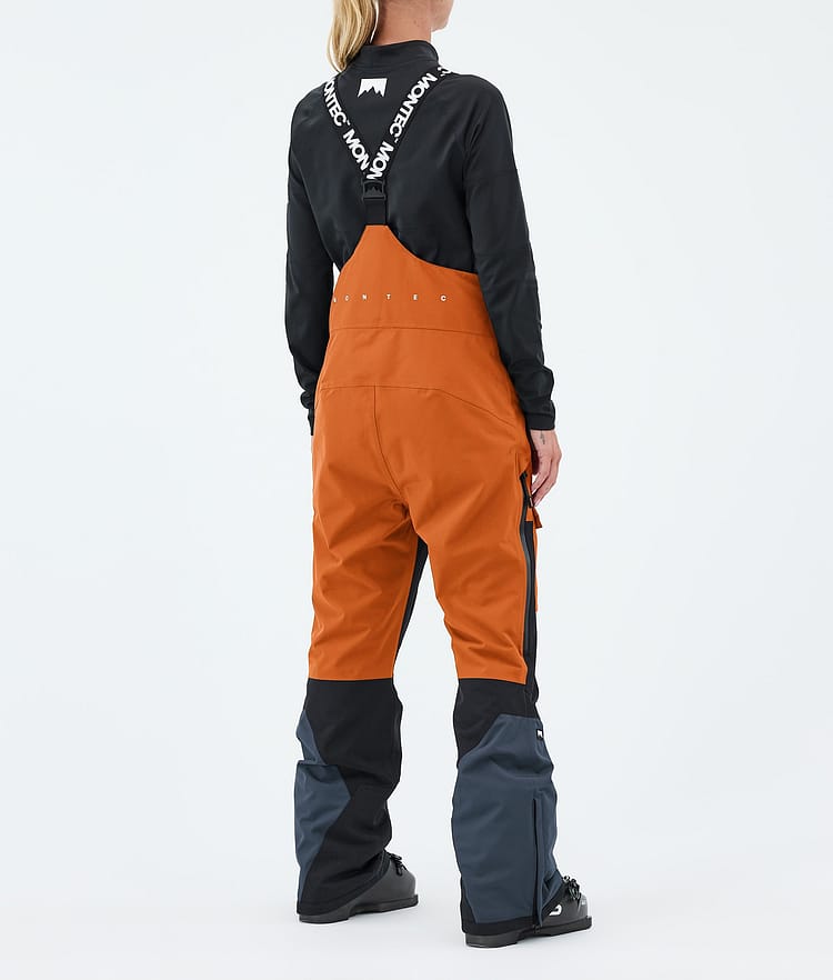 Montec Fawk W Skibukse Dame Burned Orange/Black/Metal Blue, Image 4 of 7