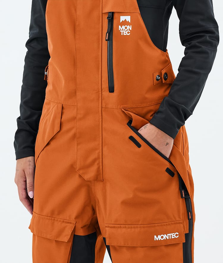 Montec Fawk W Skibukse Dame Burned Orange/Black/Metal Blue, Image 5 of 7