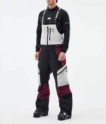 Montec Dozer Skibukse Light Grey/Black/Burgundy