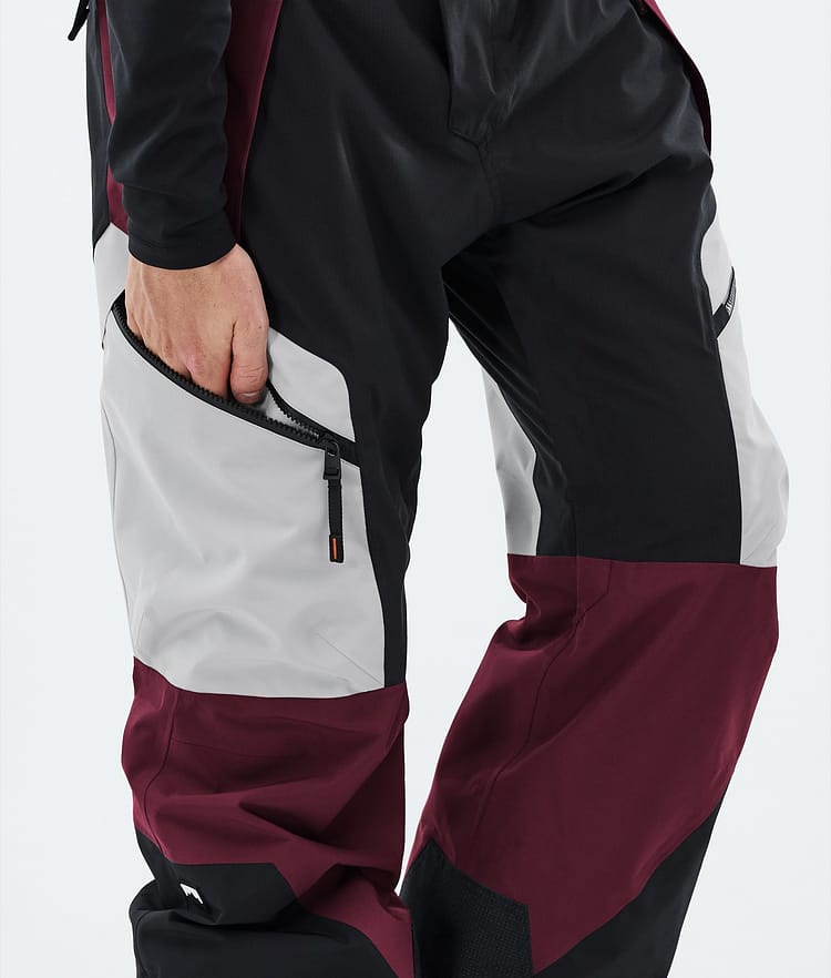 Montec Dozer Snowboardbukse Herre Light Grey/Black/Burgundy, Bilde 6 av 6
