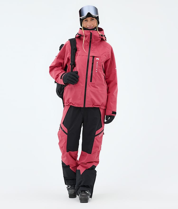 Montec Dozer W Skibukse Dame Light Red/Black, Image 2 of 7