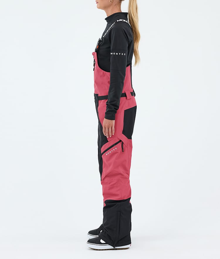 Montec Dozer W Snowboardbukse Dame Light Red/Black, Image 3 of 7