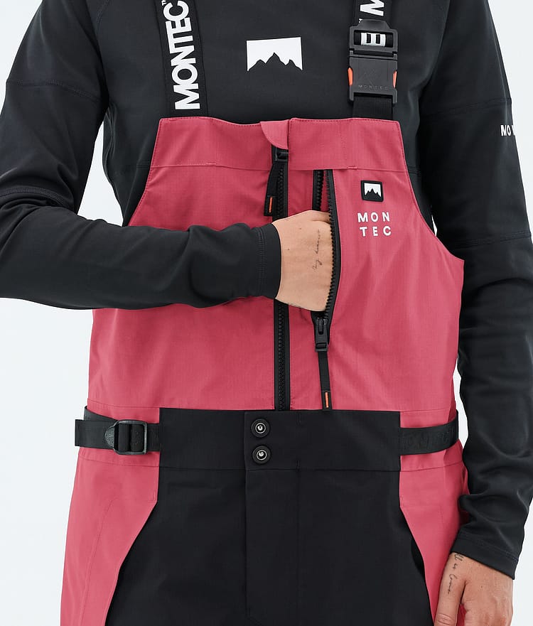 Montec Dozer W Snowboardbukse Dame Light Red/Black, Image 6 of 7