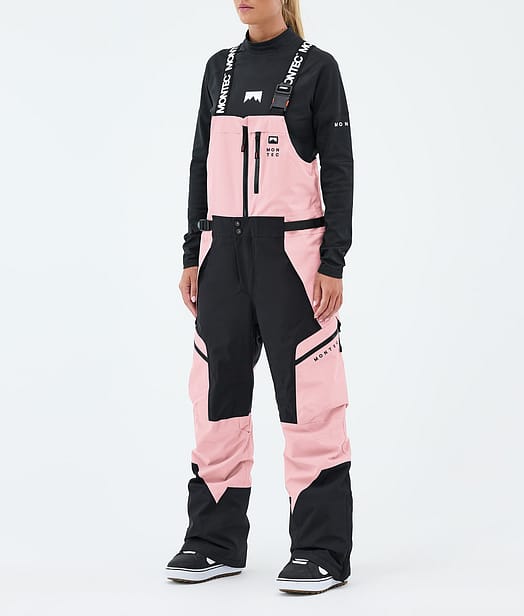 Montec Dozer W Snowboardbukse Dame Soft Pink/Black