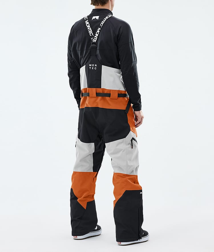 Montec Dozer Snowboardbukse Herre Light Grey/Black/Burned Orange, Image 3 of 6