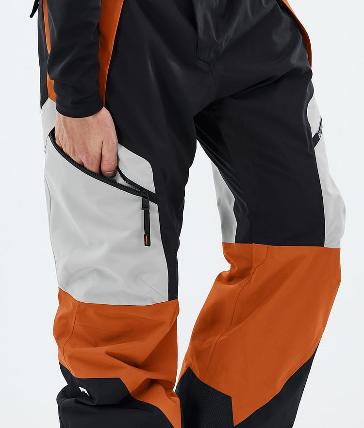 Montec Dozer Snowboardbukse Herre Light Grey/Black/Burned Orange, Image 6 of 6