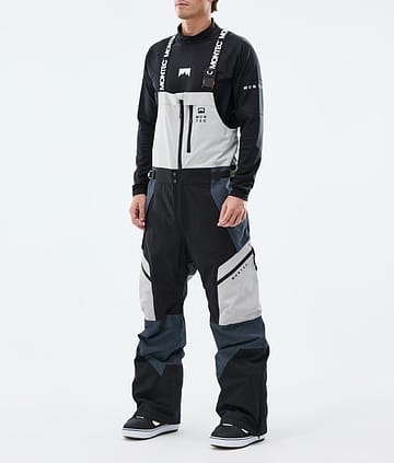 Montec Dozer Snowboardbukse Light Grey/Black/Metal Blue