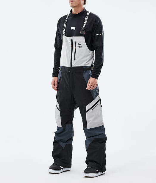 Montec Dozer Snowboardbukse Herre Light Grey/Black/Metal Blue