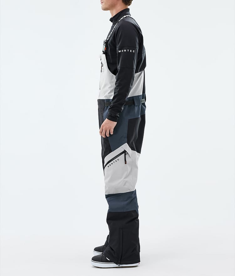 Montec Dozer Snowboardbukse Herre Light Grey/Black/Metal Blue, Image 2 of 6