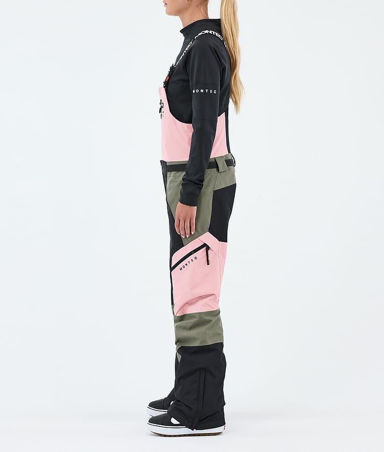 Montec Dozer W Snowboardbukse Dame Soft Pink/Greenish/Black, Image 3 of 7