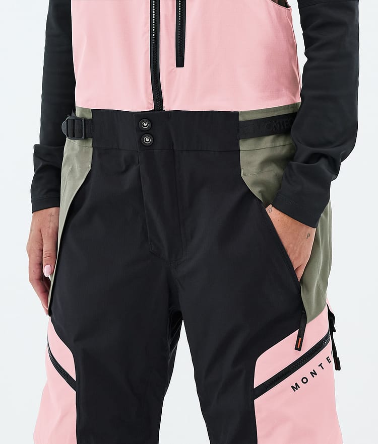 Montec Dozer W Snowboardbukse Dame Soft Pink/Greenish/Black, Image 5 of 7