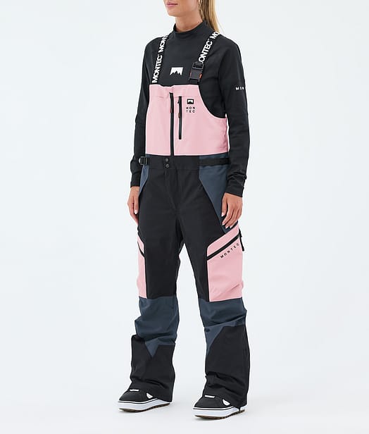 Montec Dozer W Snowboardbukse Dame Soft Pink/Black/Metal Blue