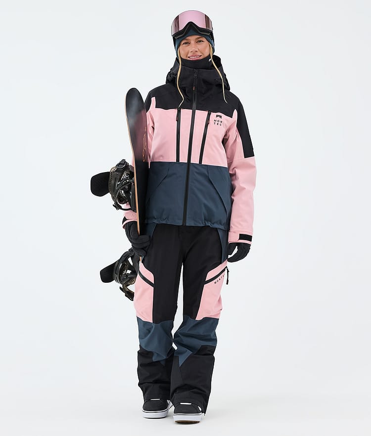 Montec Dozer W Snowboardbukse Dame Soft Pink/Black/Metal Blue, Image 2 of 7