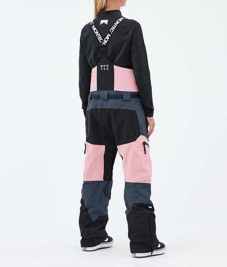 Montec Dozer W Snowboardbukse Dame Soft Pink/Black/Metal Blue, Image 4 of 7