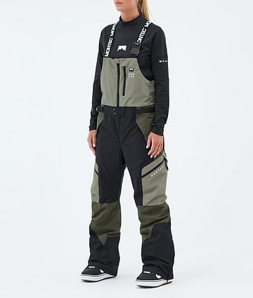 Montec Dozer W Snowboardbukse Greenish/Black/Olive Green