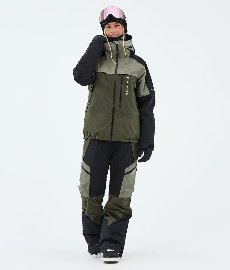 Montec Dozer W Snowboardbukse Dame Greenish/Black/Olive Green, Image 2 of 7