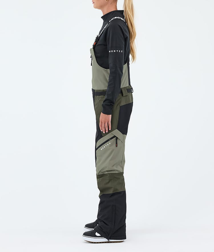 Montec Dozer W Snowboardbukse Dame Greenish/Black/Olive Green, Image 3 of 7