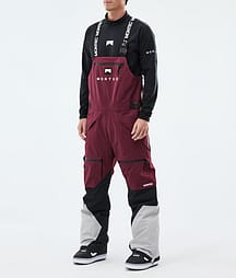 Montec Arch Snowboardbukse Herre Burgundy/Black/Light Grey