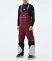 Montec Arch Snowboardbukse Herre Burgundy/Black/Light Grey