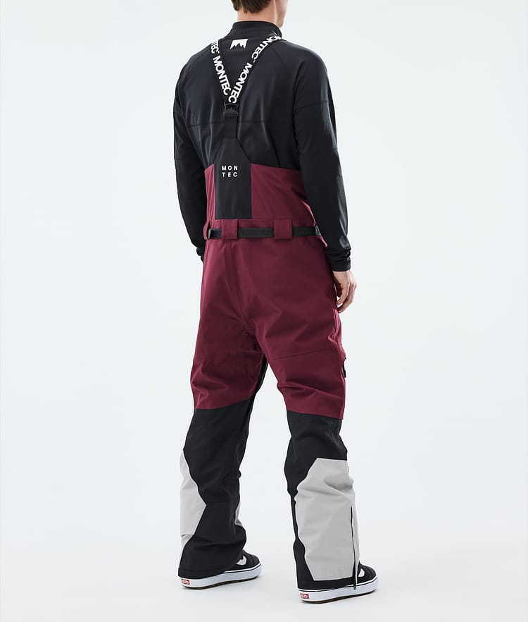 Montec Arch Snowboardbukse Herre Burgundy/Black/Light Grey, Image 3 of 6