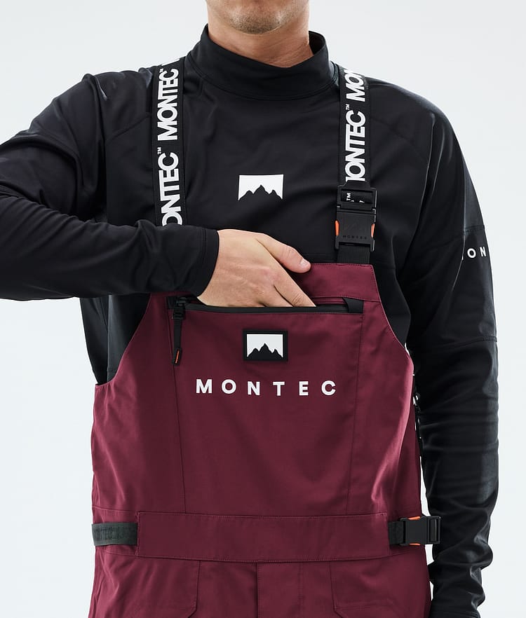 Montec Arch Snowboardbukse Herre Burgundy/Black/Light Grey, Image 5 of 6