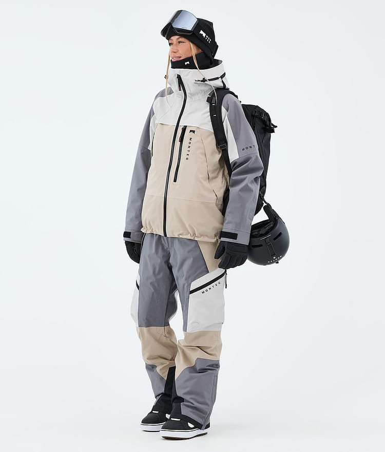 Montec Dozer W Snowboardbukse Dame Light Grey/Light Pearl/Sand, Image 2 of 7