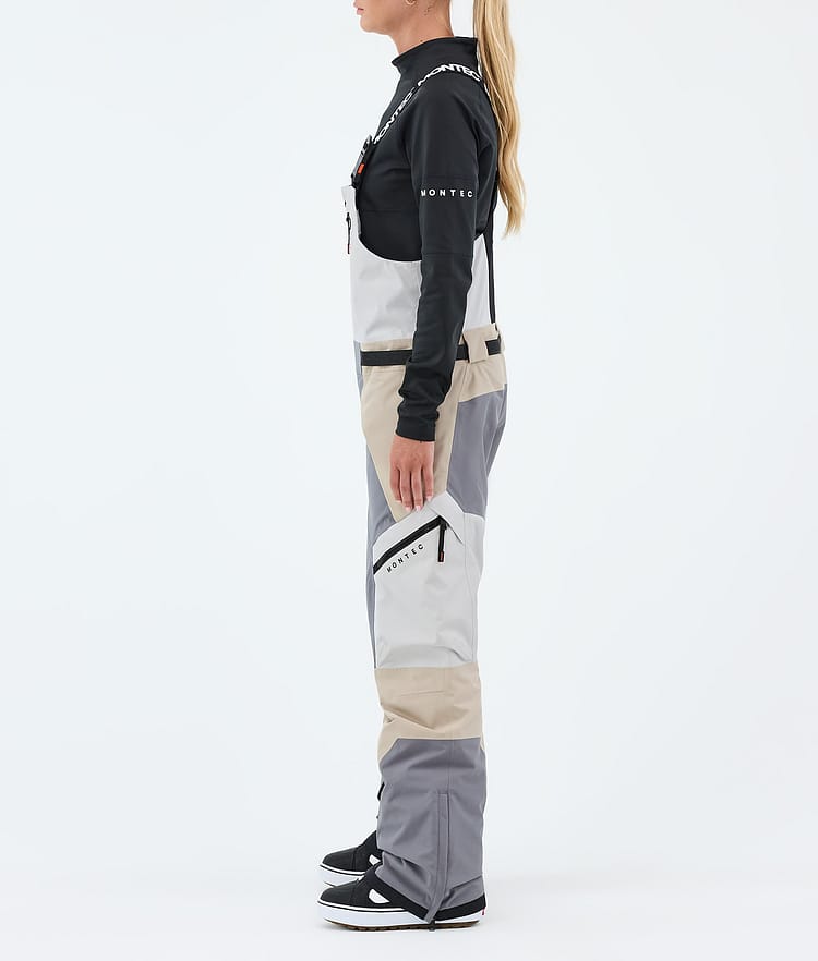 Montec Dozer W Snowboardbukse Dame Light Grey/Light Pearl/Sand, Image 3 of 7