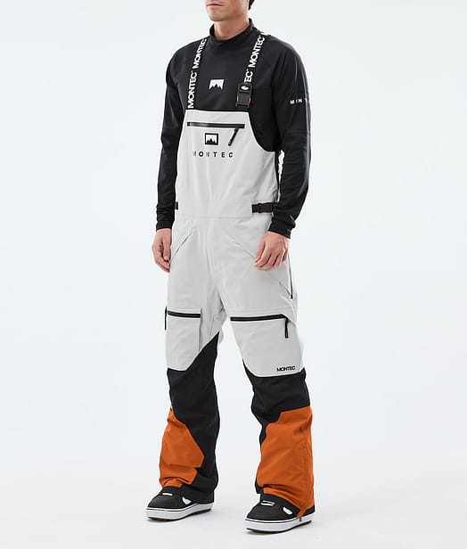 Montec Arch Snowboardbukse Herre Light Grey/Black/Burned Orange