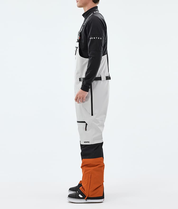 Montec Arch Snowboardbukse Herre Light Grey/Black/Burned Orange, Image 2 of 6