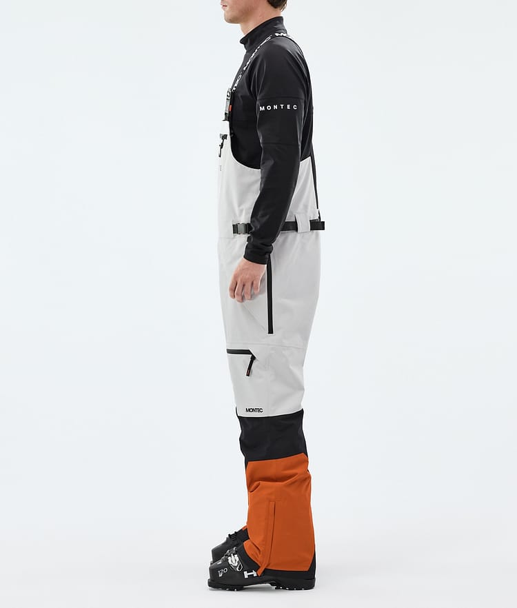 Montec Arch Skibukse Herre Light Grey/Black/Burned Orange, Image 2 of 6