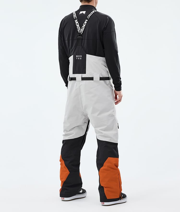 Montec Arch Snowboardbukse Herre Light Grey/Black/Burned Orange, Image 3 of 6