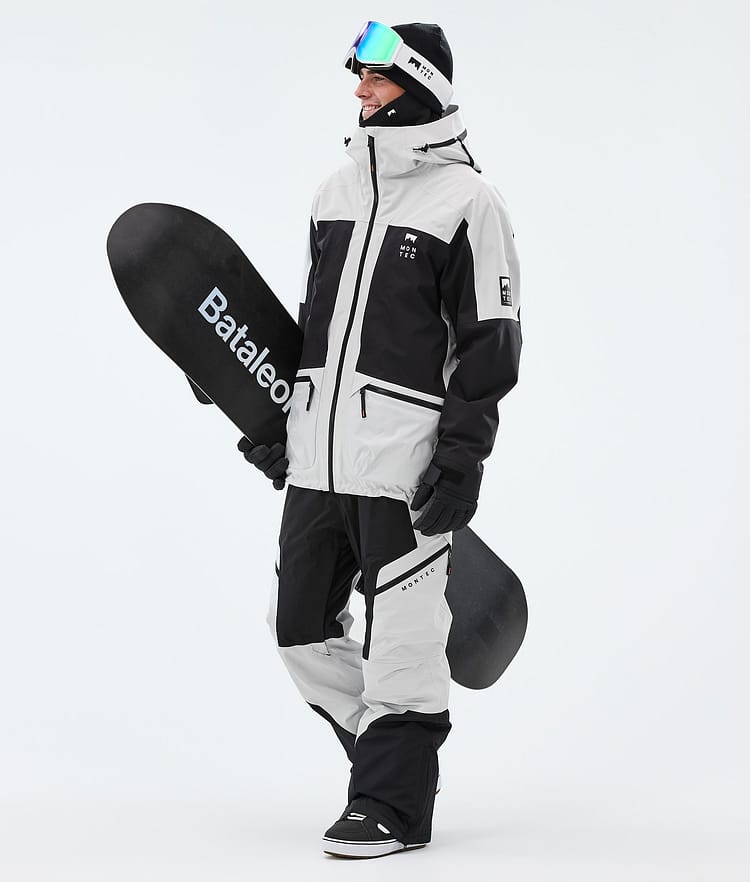 Montec Morpheus Snowboardjakke Herre Light Grey/Black, Bilde 2 av 9