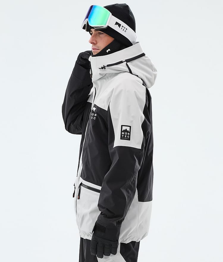 Montec Morpheus Snowboardjakke Herre Light Grey/Black, Bilde 5 av 9