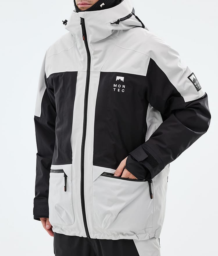 Montec Morpheus Snowboardjakke Herre Light Grey/Black, Bilde 7 av 9