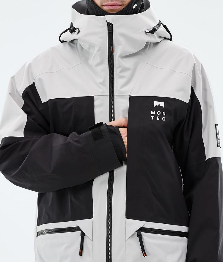 Montec Morpheus Snowboardjakke Herre Light Grey/Black, Bilde 8 av 9