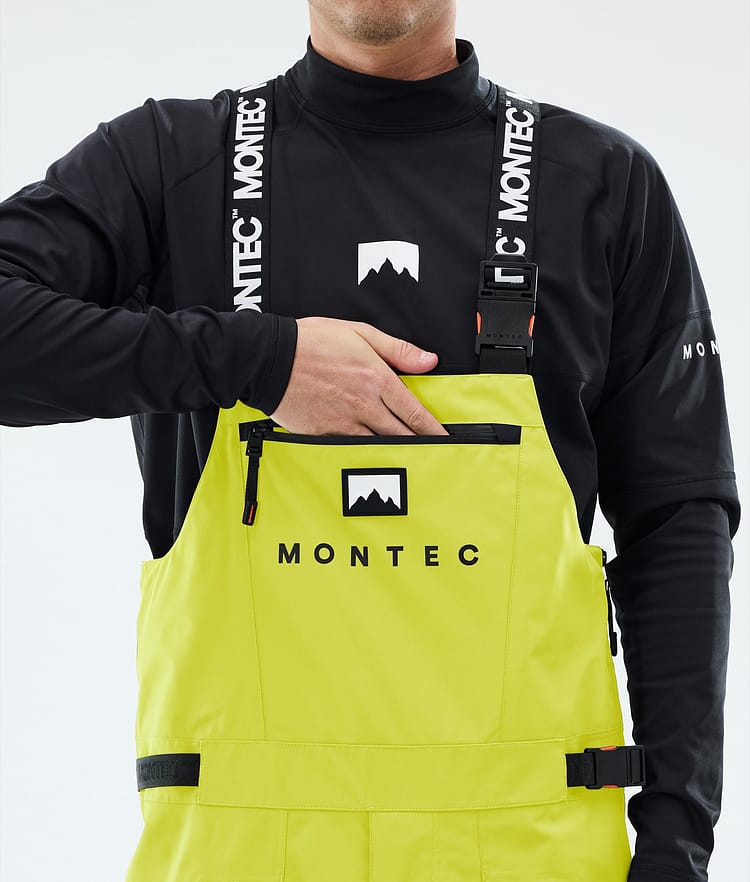 Montec Arch Snowboardbukse Herre Bright Yellow/Black, Bilde 5 av 6