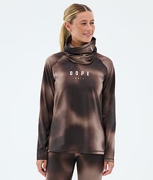 Dope Snuggle W Superundertøy overdel Dame MMIX Brown Tiedye