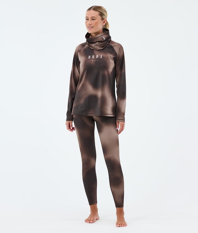 Dope Snuggle W Superundertøy overdel Dame MMIX Brown Tiedye, Image 3 of 7